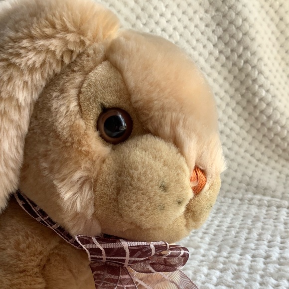 Adorable Carlton Cards Plush Bunny Rabbit Realistic Stuffed Animal Toy Vintage? - Picture 8 of 16